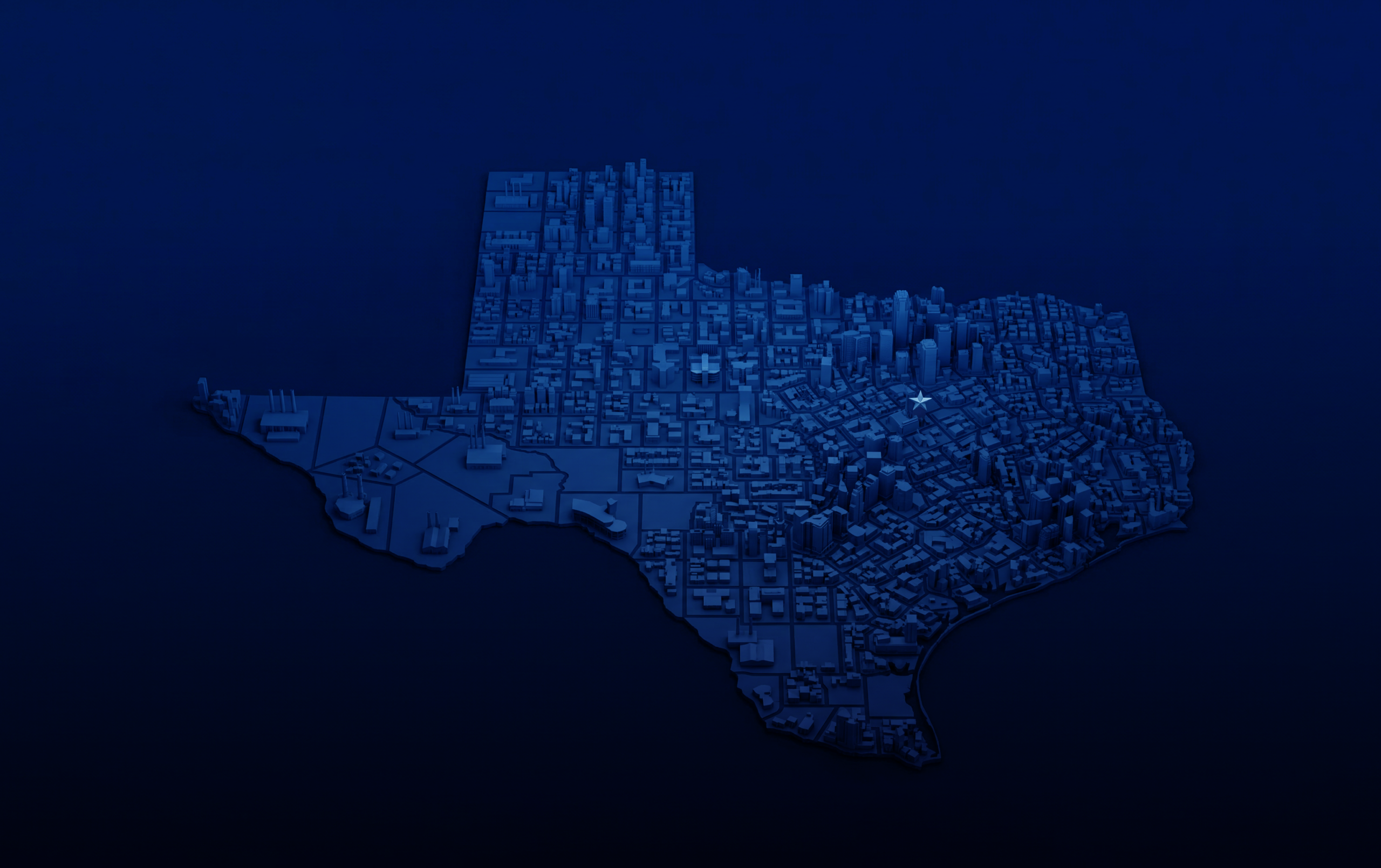 Texas dark map