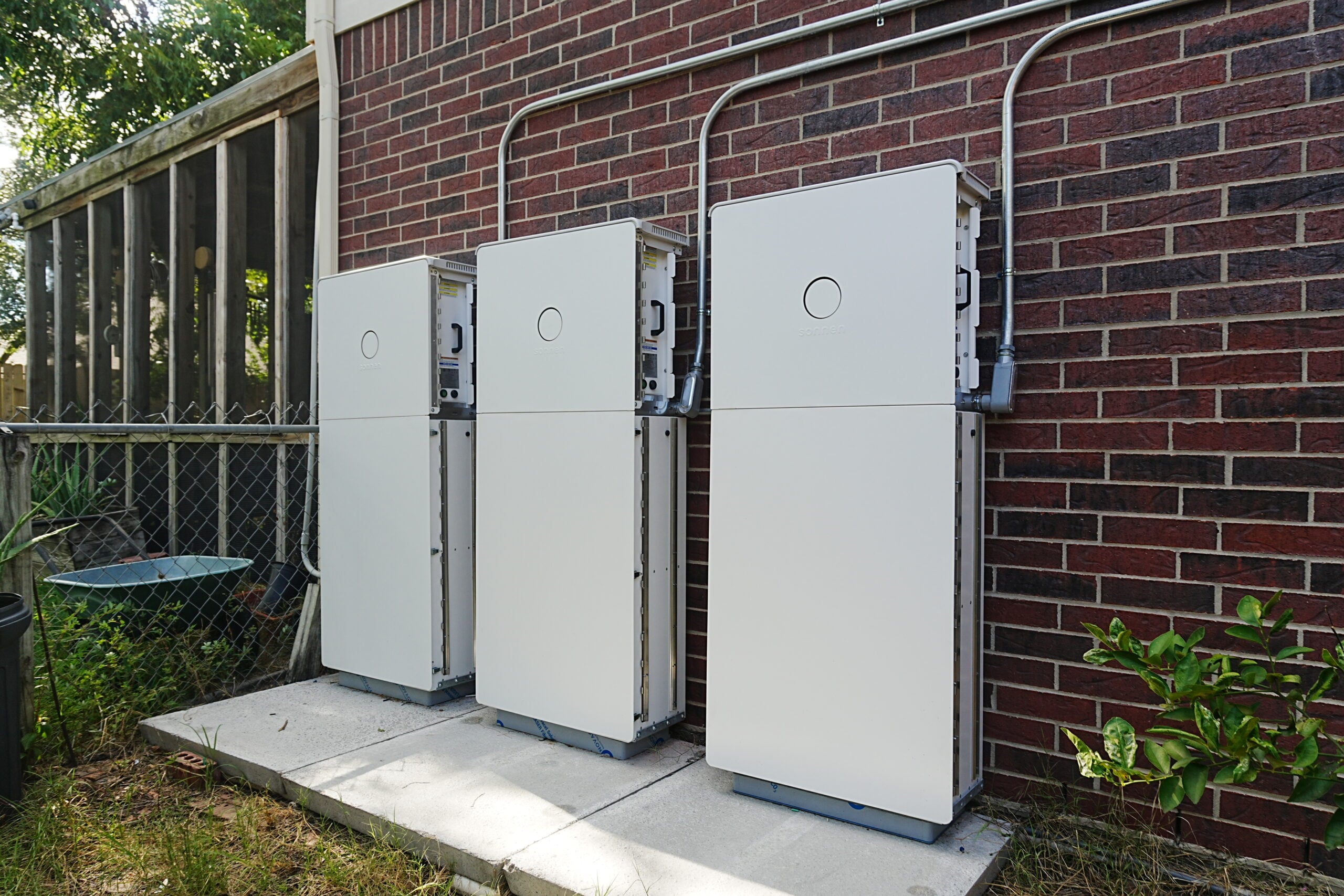 Electrical panel and transfer switch in a Texas garage